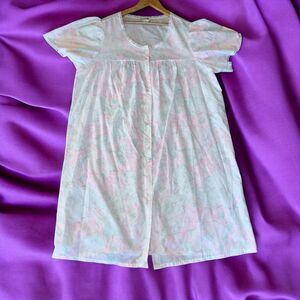 Vintage Collections Pink Floral Nightgown 2XL Grannycore Cottagecore Sleep Dress